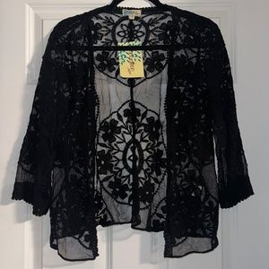 NWT  Short Lace Coverup
